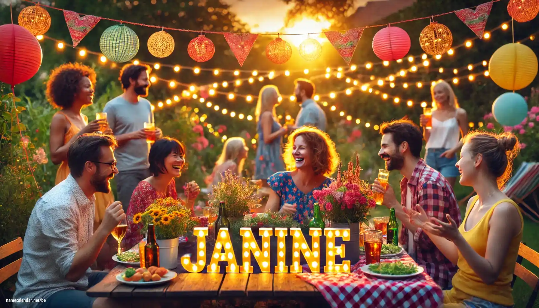 Святкаванне імянін і імянін - Janine