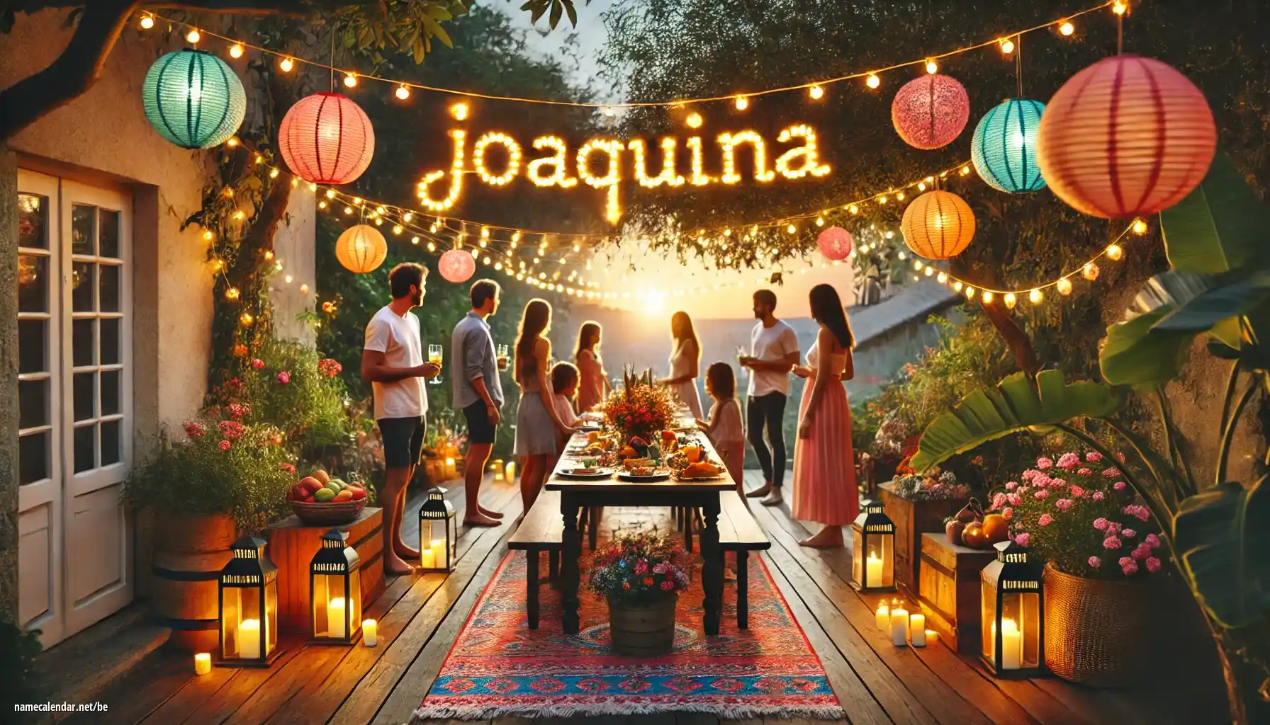 Святкаванне імянін і імянін - Joaquina