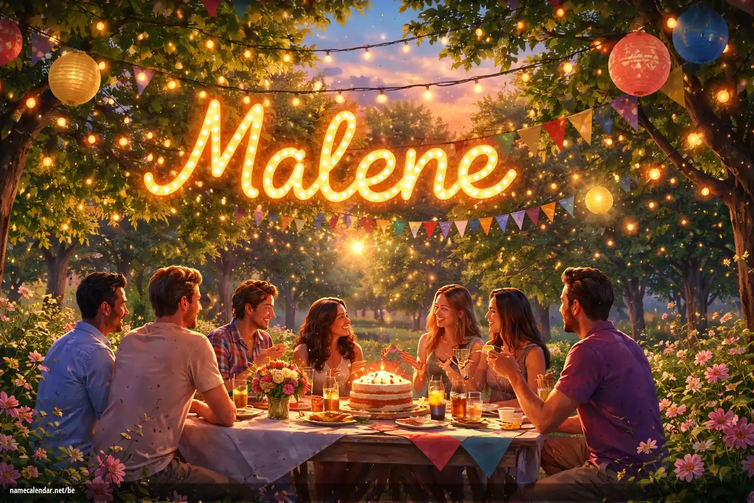 Святкаванне імянін і імянін - Malene