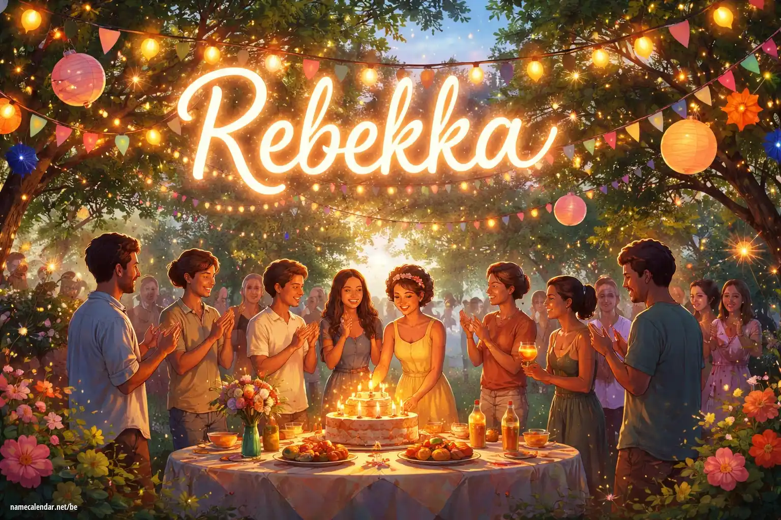 Святкаванне імянін і імянін - Rebekka