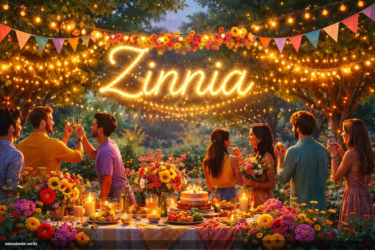 Святкаванне імянін і імянін - Zinnia