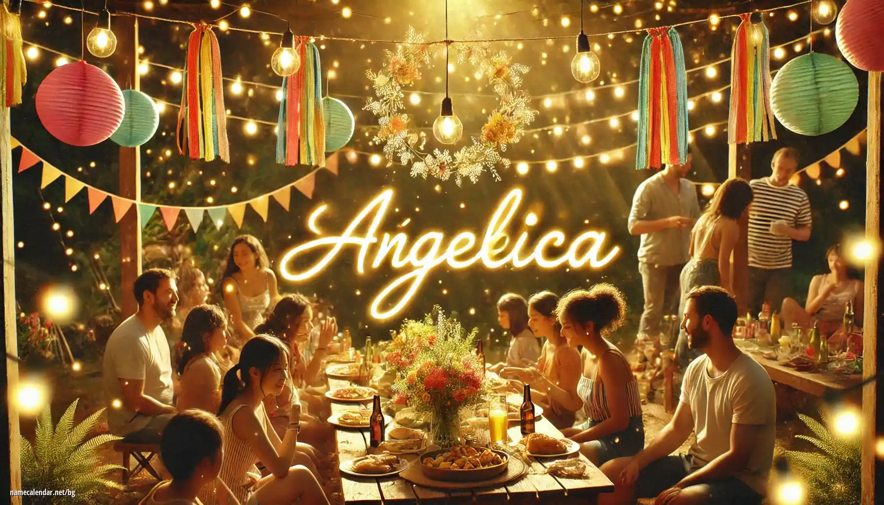 Празнуване на имен ден и име - Ángelica