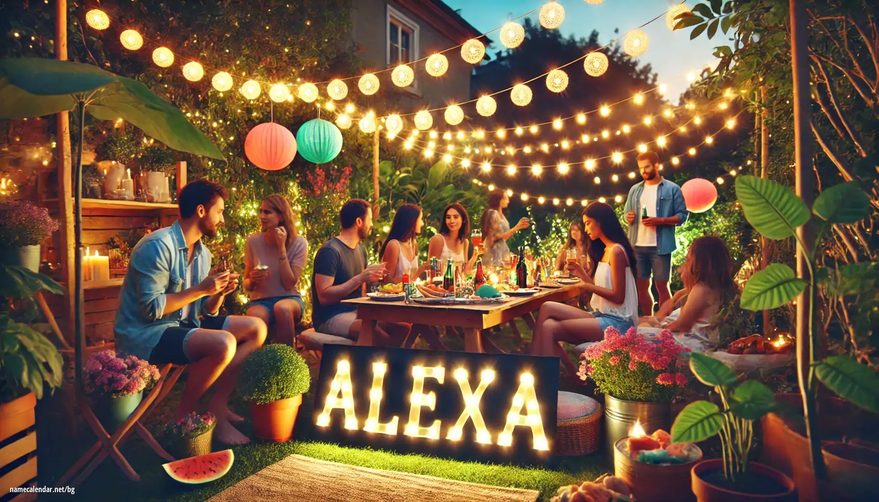 Празнуване на имен ден и име - Alexa