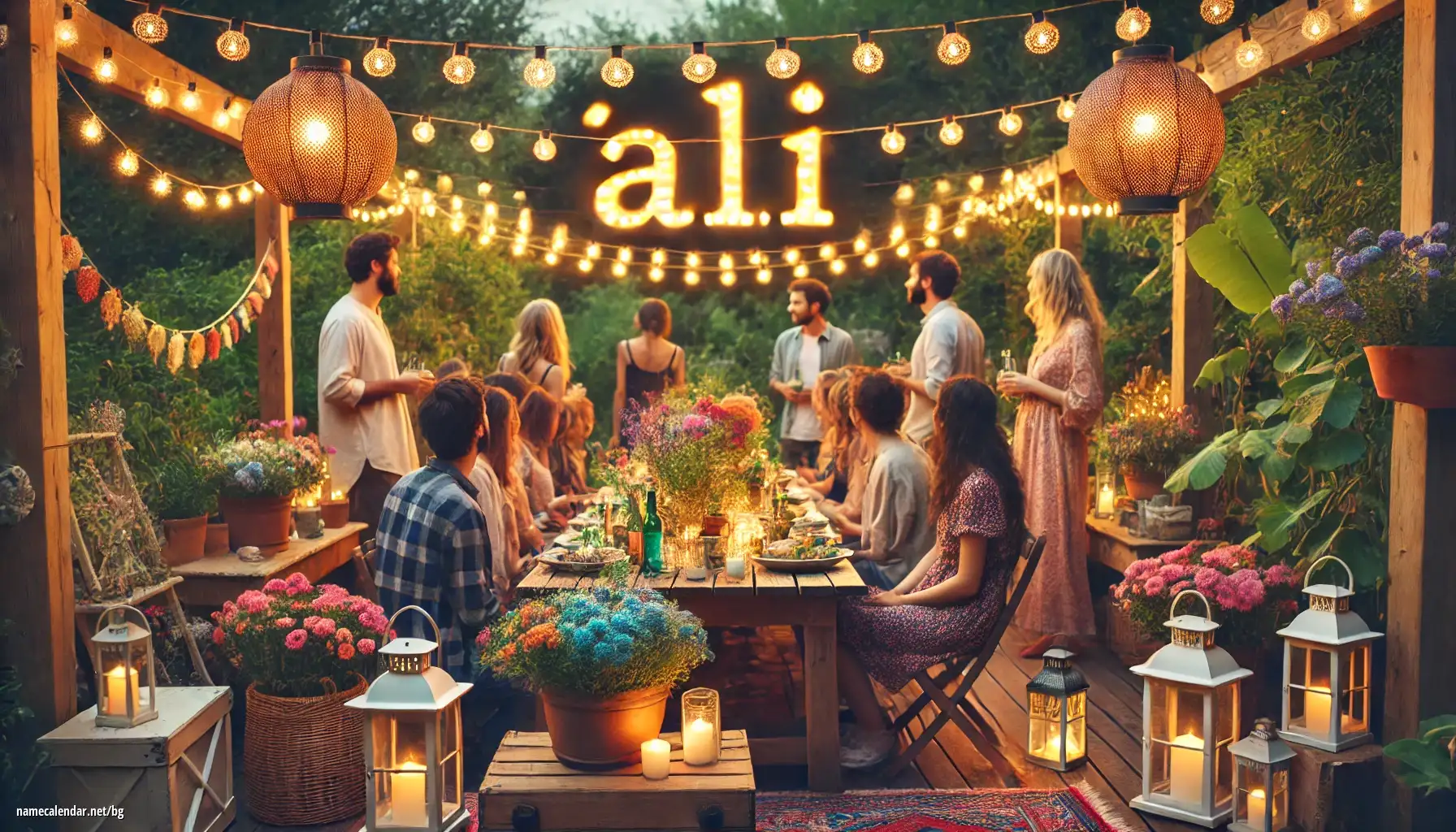Празнуване на имен ден и име - Ali