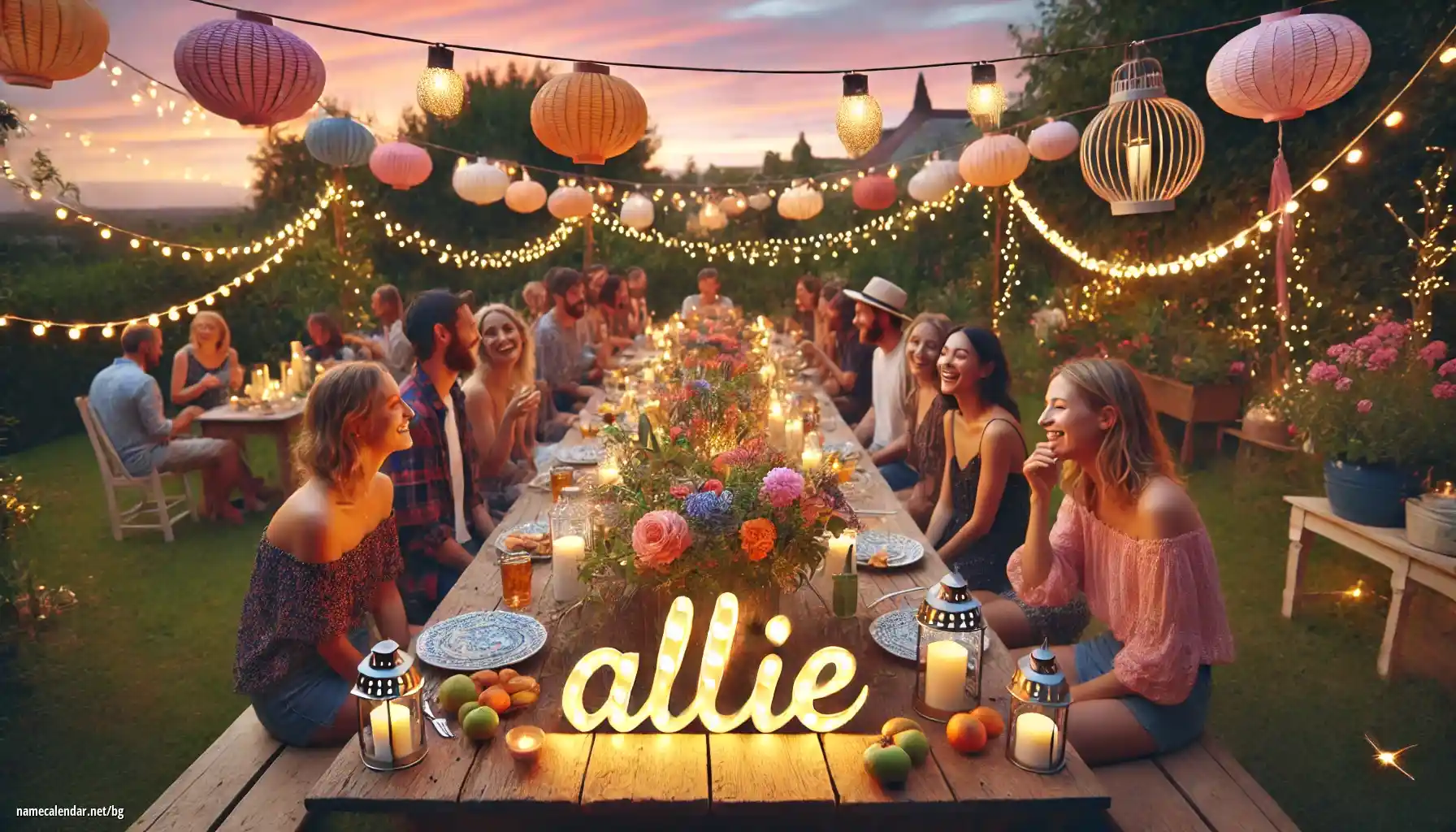 Празнуване на имен ден и име - Allie