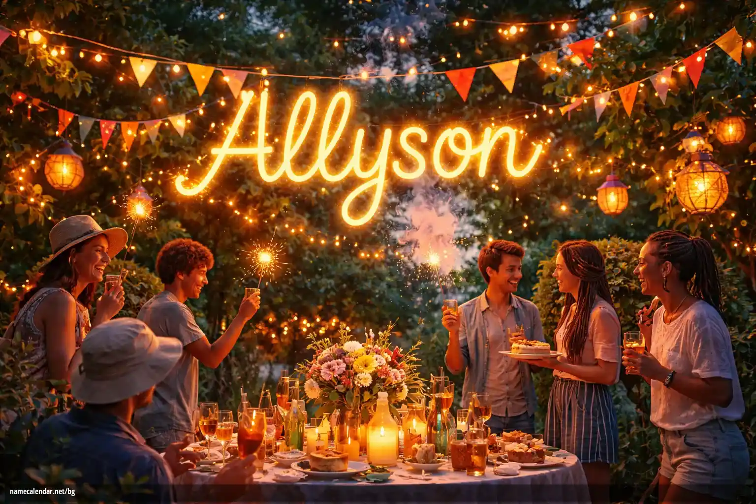 Празнуване на имен ден и име - Allyson