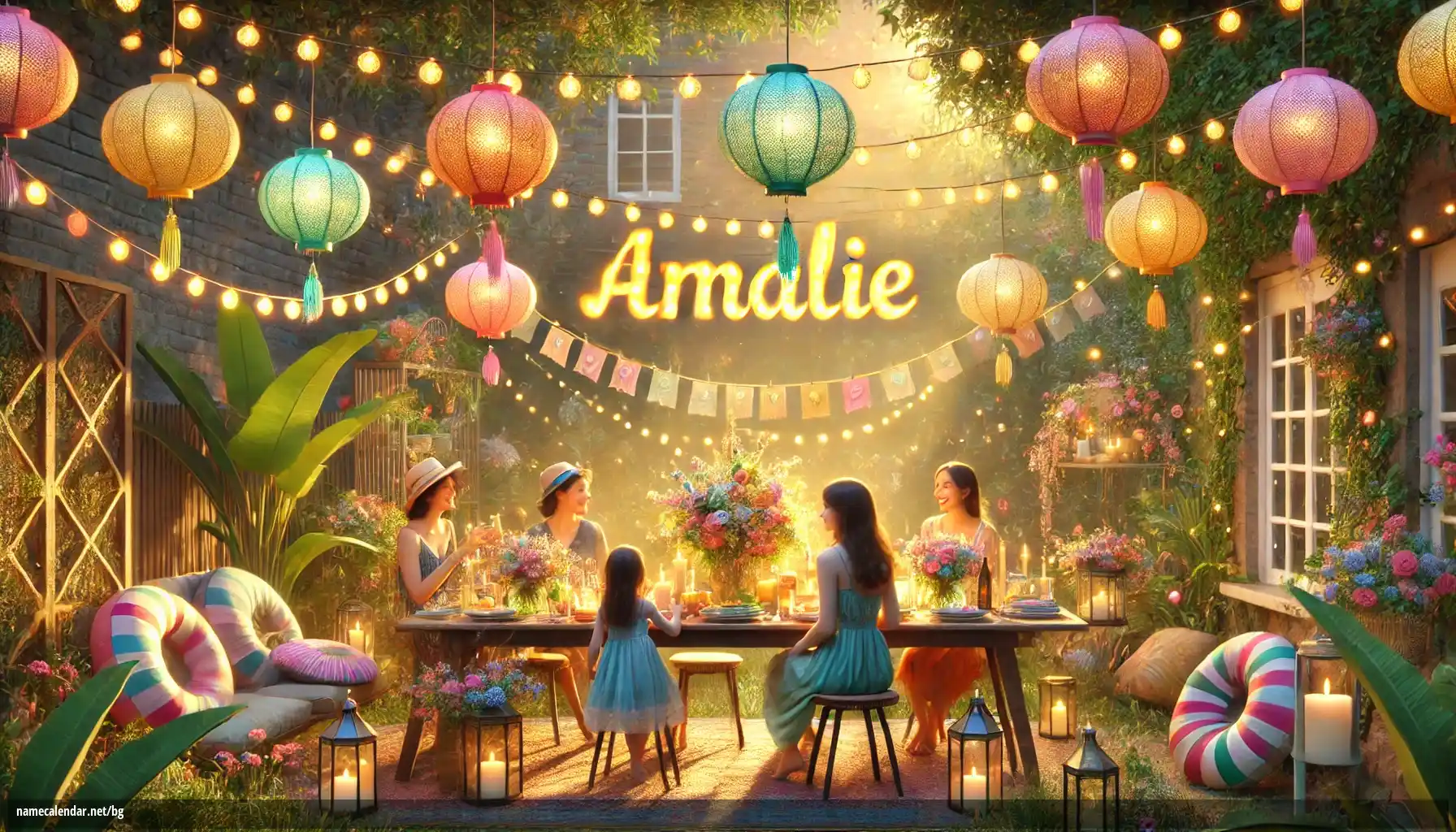 Празнуване на имен ден и име - Amálie