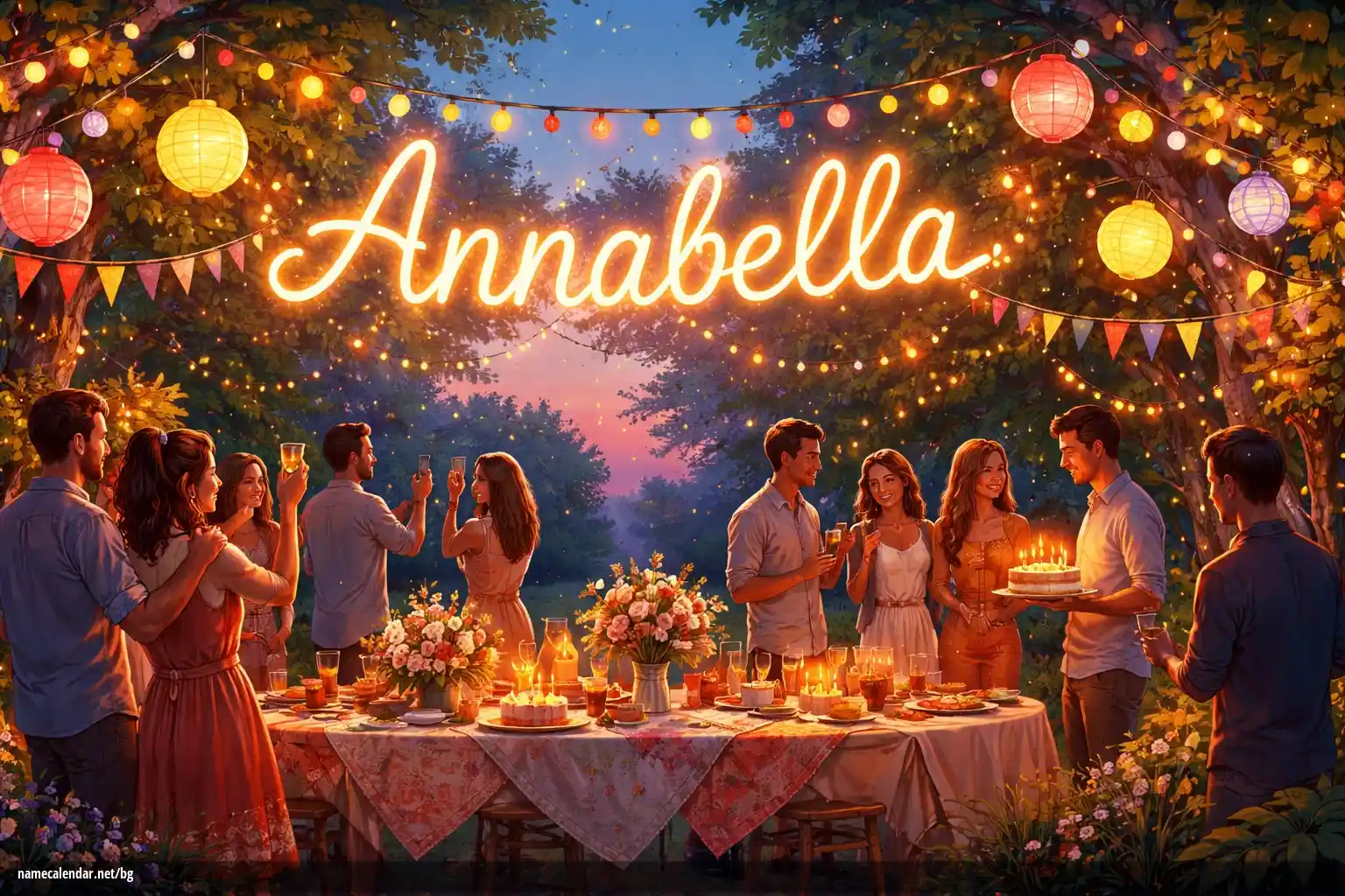 Празнуване на имен ден и име - Annabella