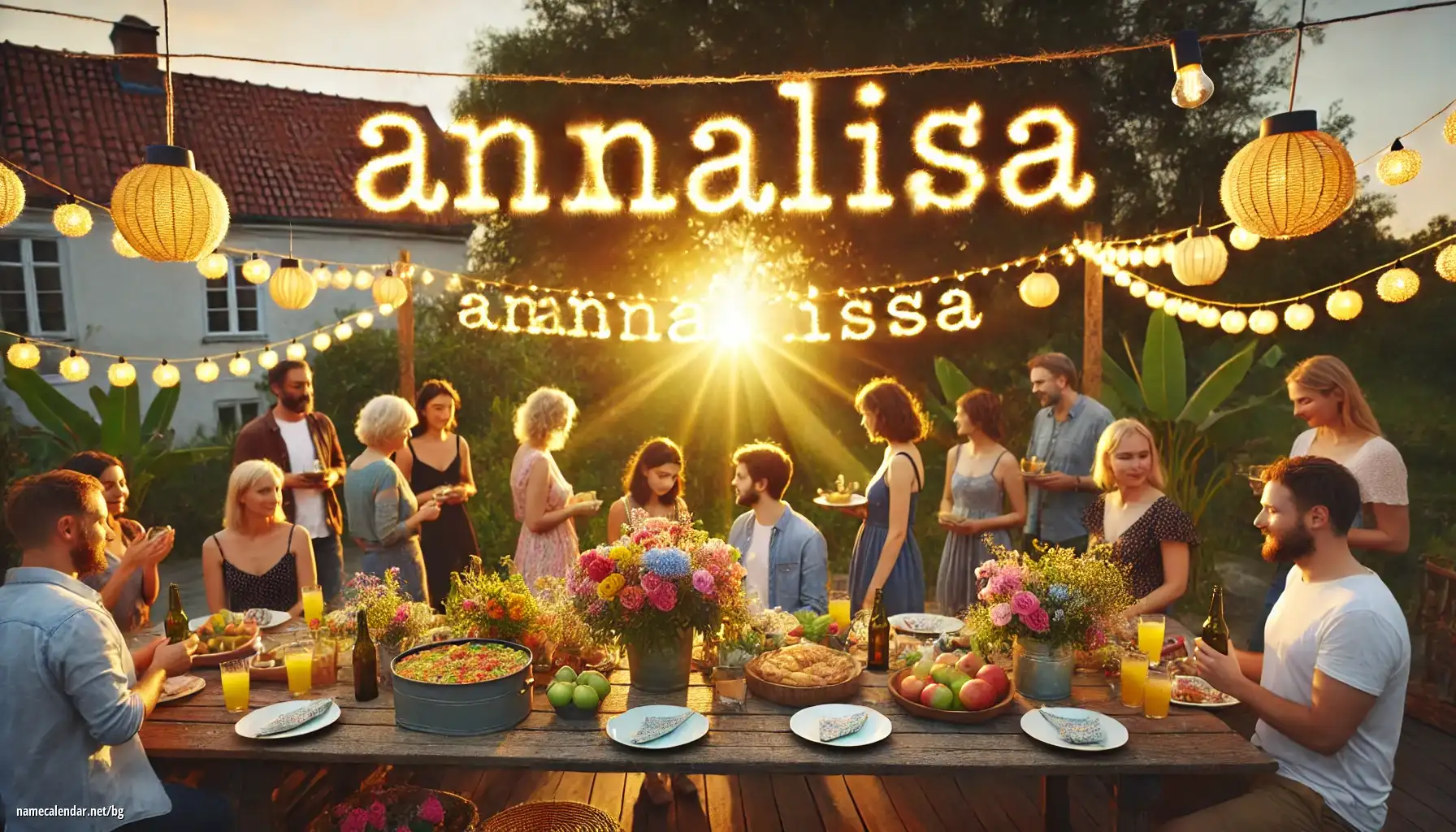 Празнуване на имен ден и име - Annalisa