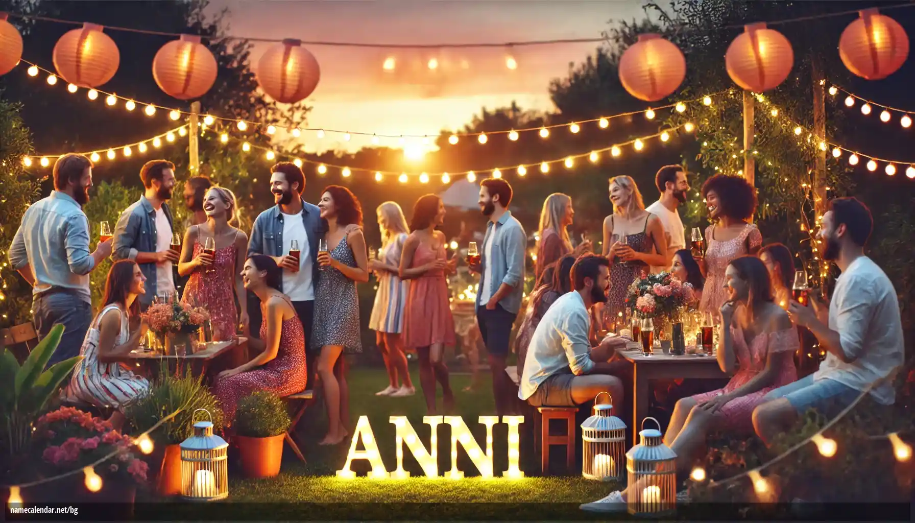 Празнуване на имен ден и име - Anni