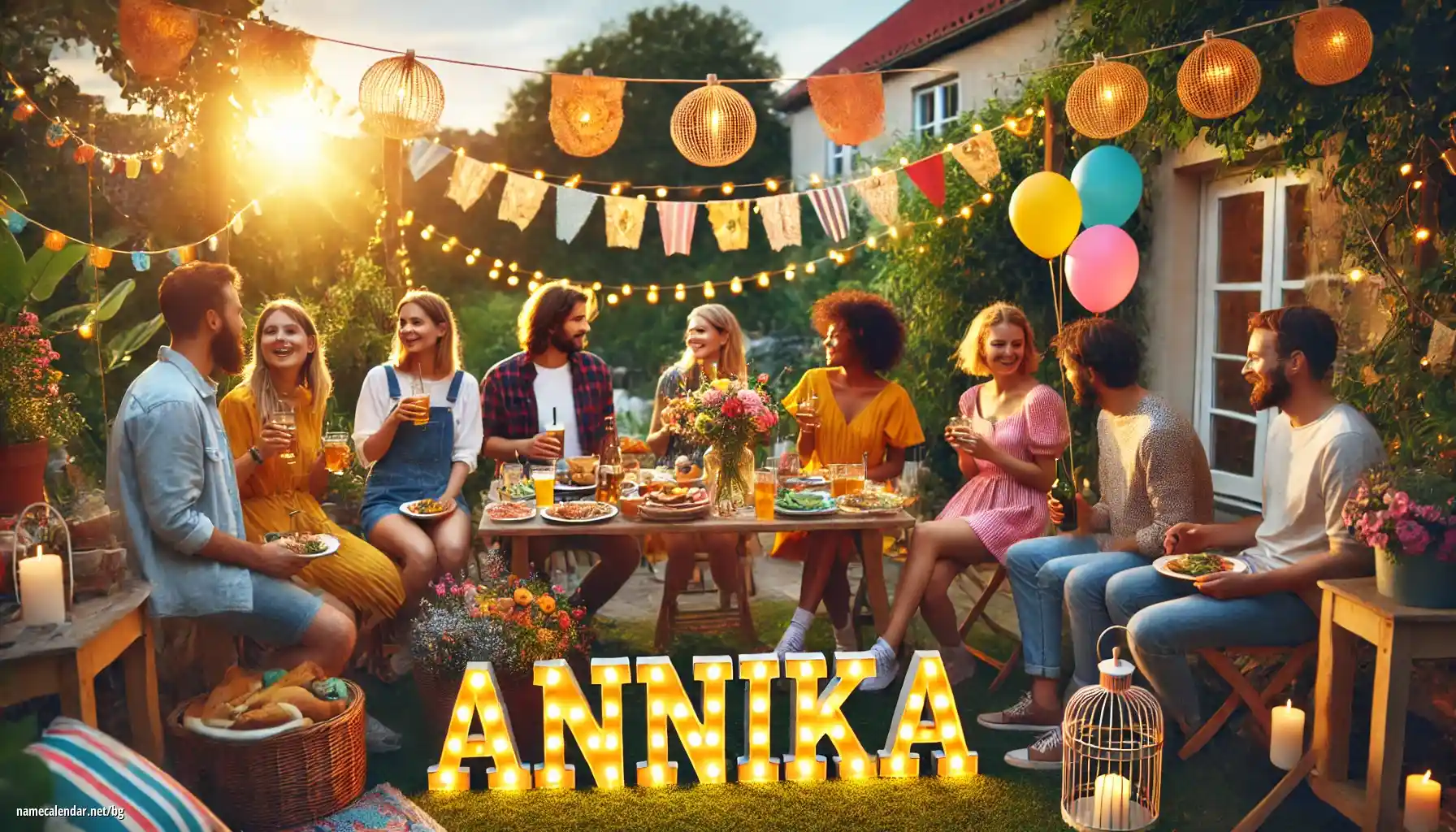 Празнуване на имен ден и име - Annika