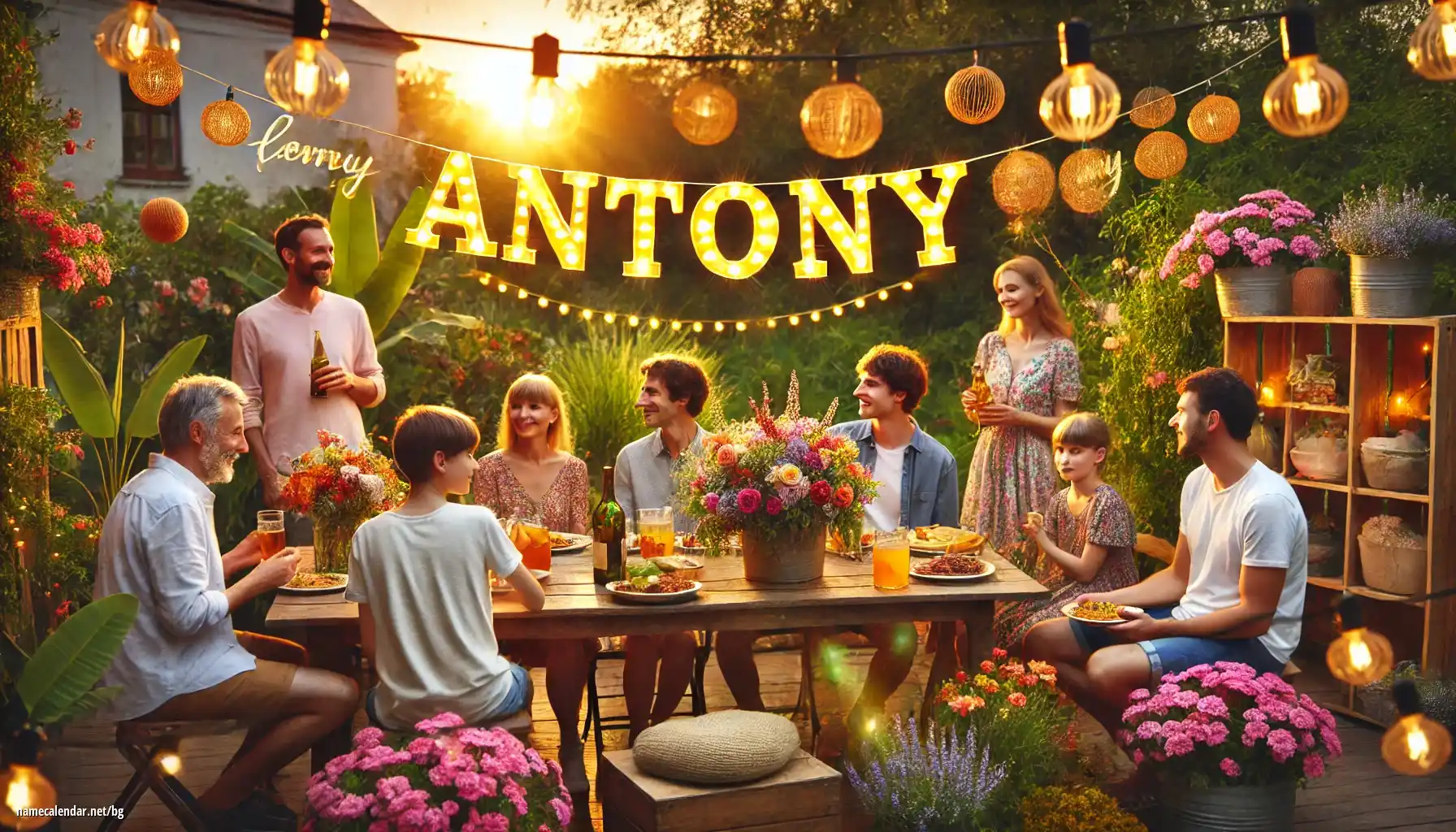 Празнуване на имен ден и име - Antony