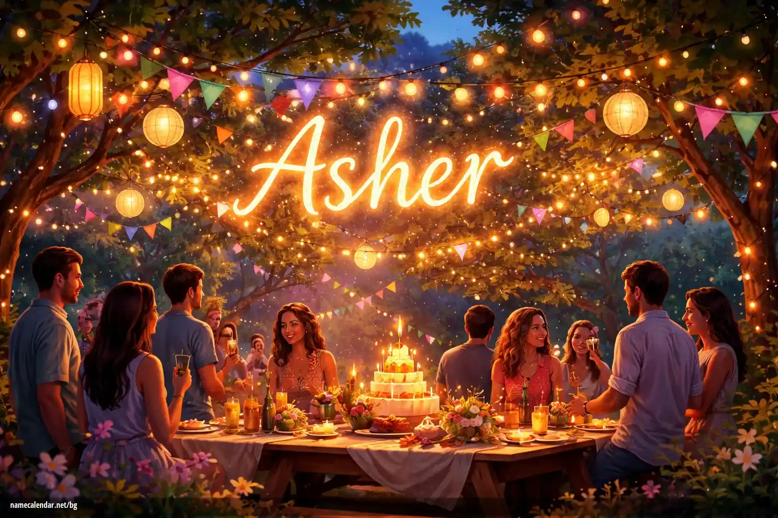 Празнуване на имен ден и име - Asher