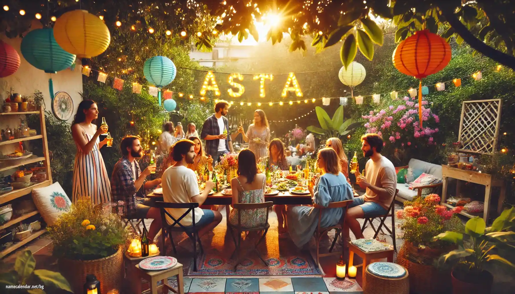 Празнуване на имен ден и име - Asta