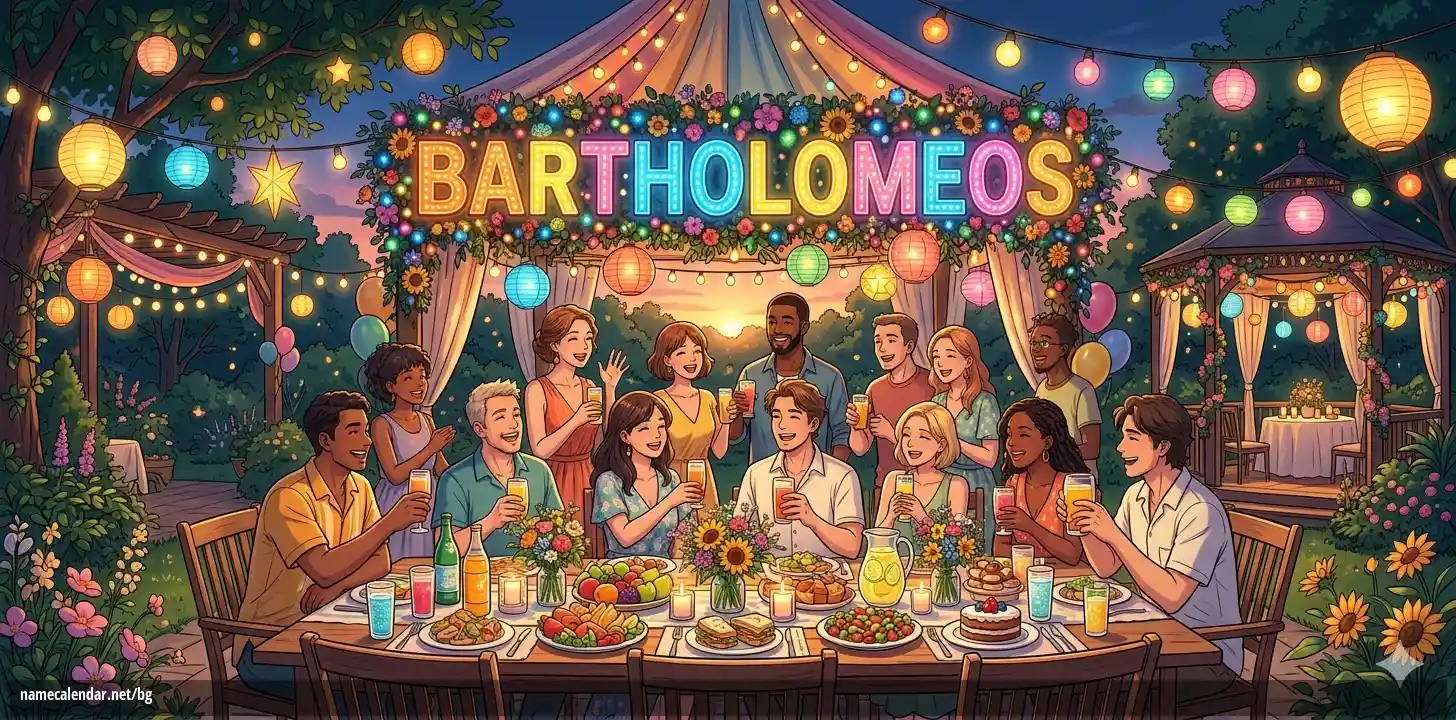 Празнуване на имен ден и име - Bartholomeos