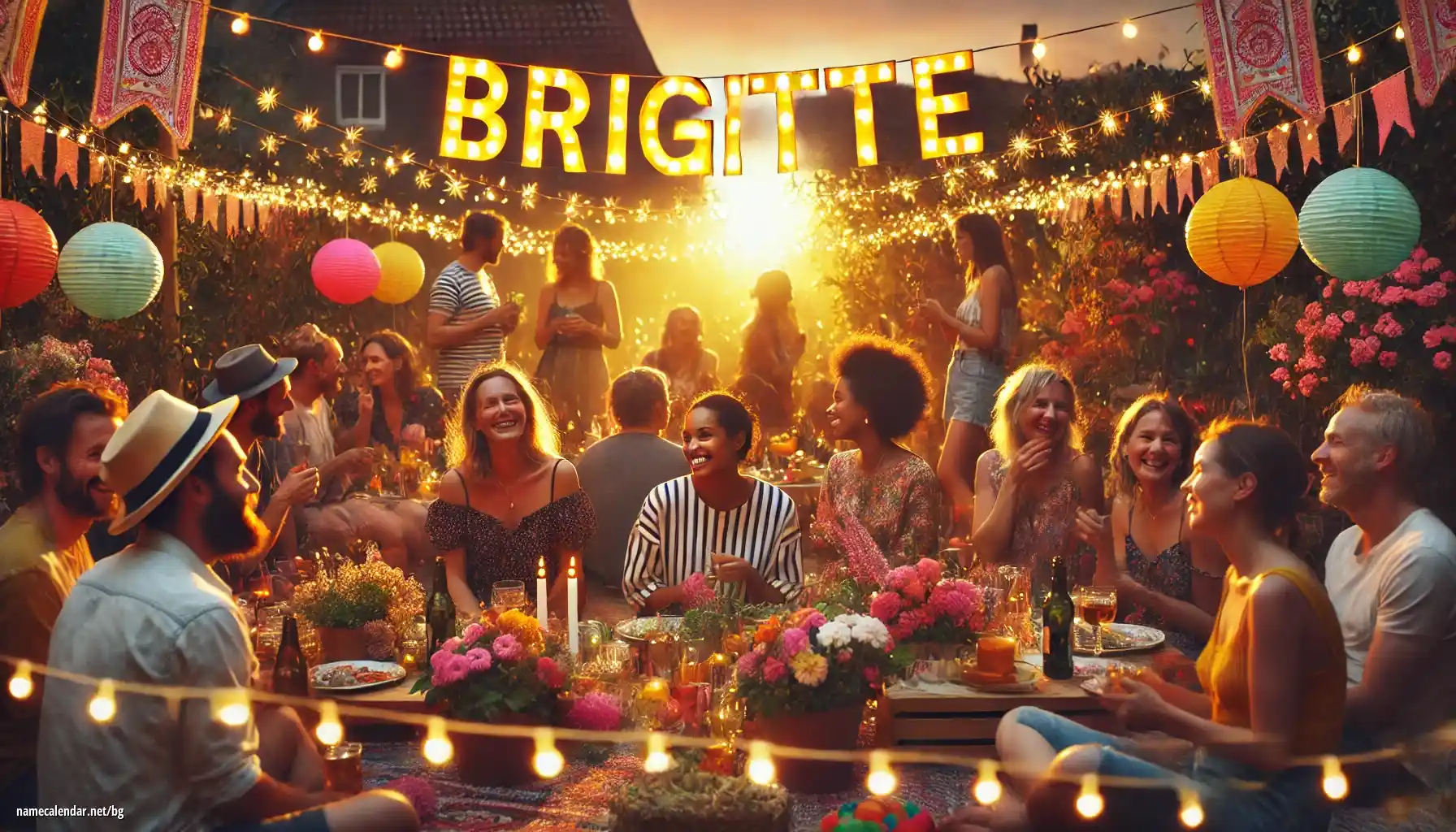 Празнуване на имен ден и име - Brigitte