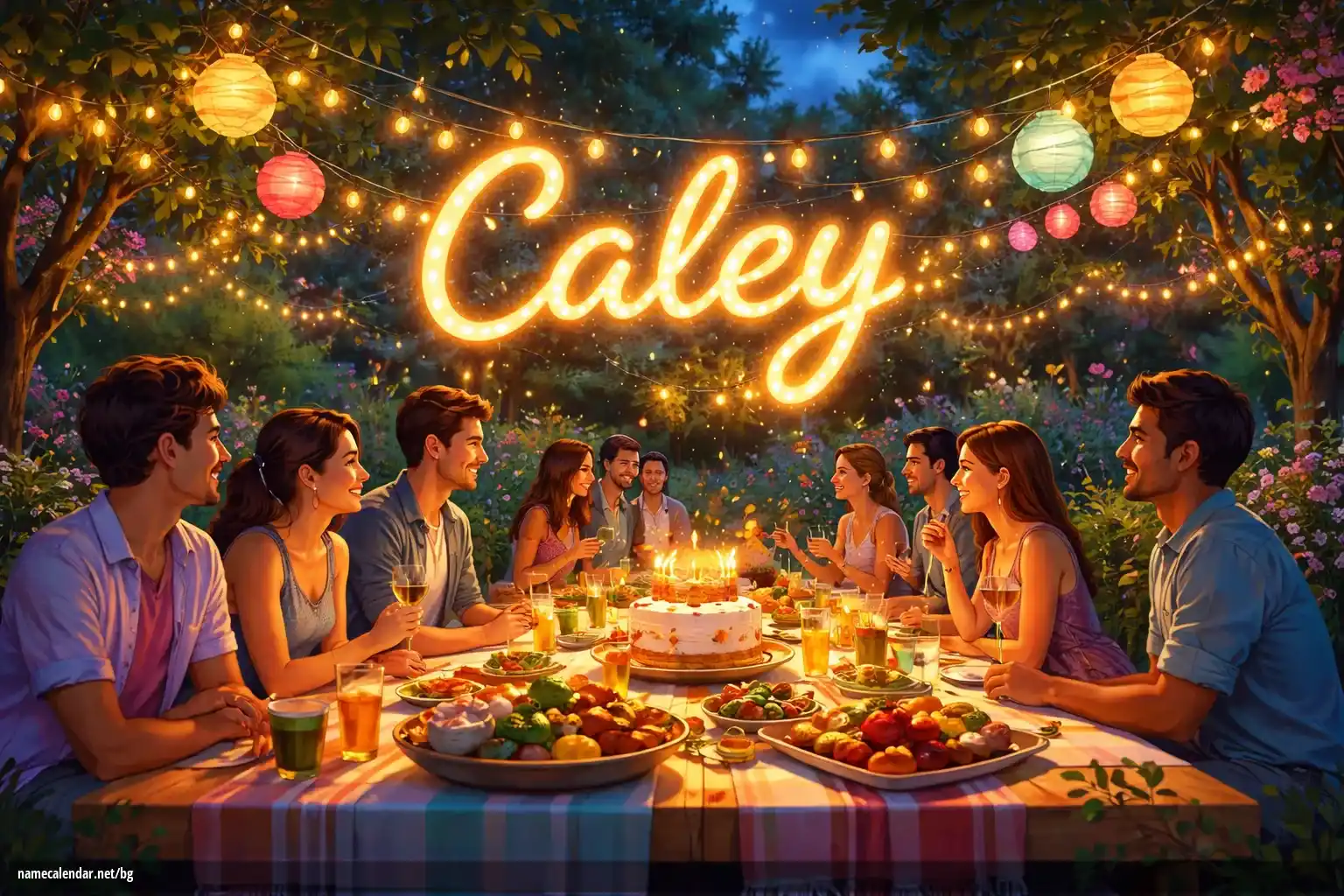 Празнуване на имен ден и име - Caley