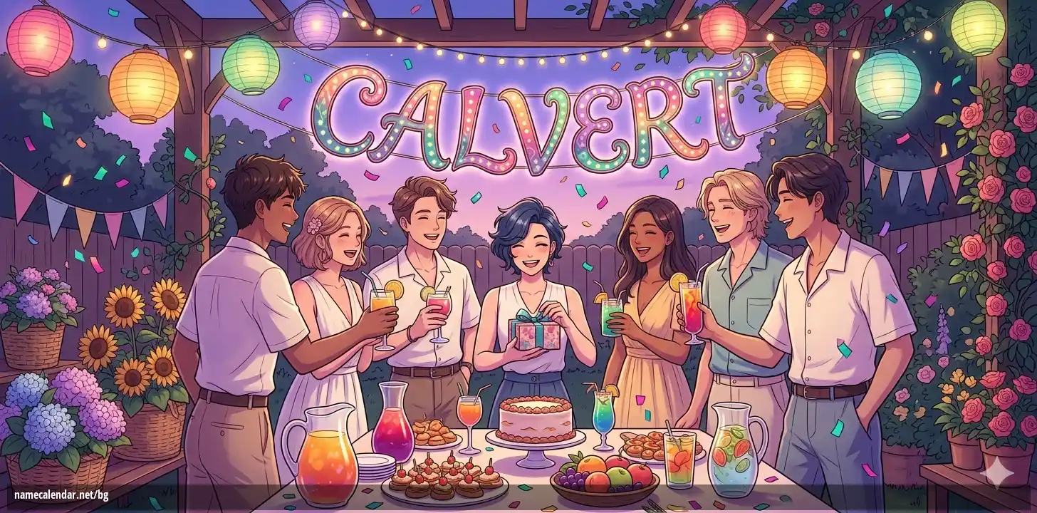 Празнуване на имен ден и име - Calvert