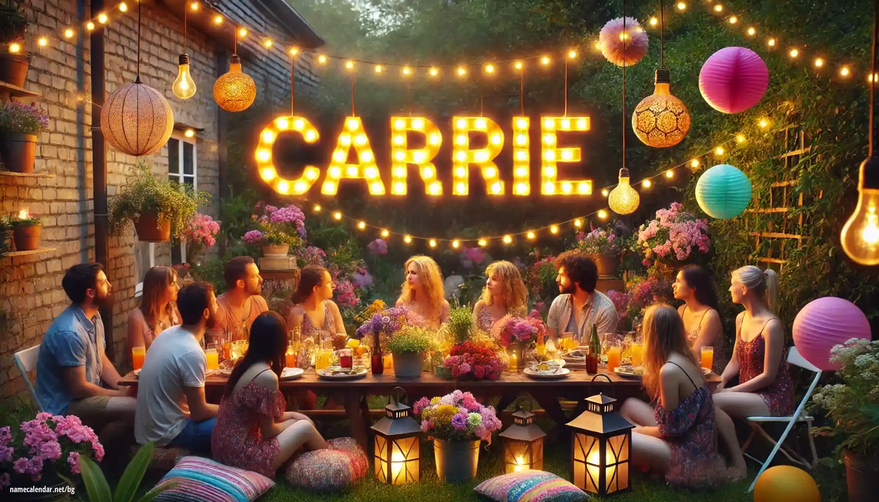 Празнуване на имен ден и име - Carrie