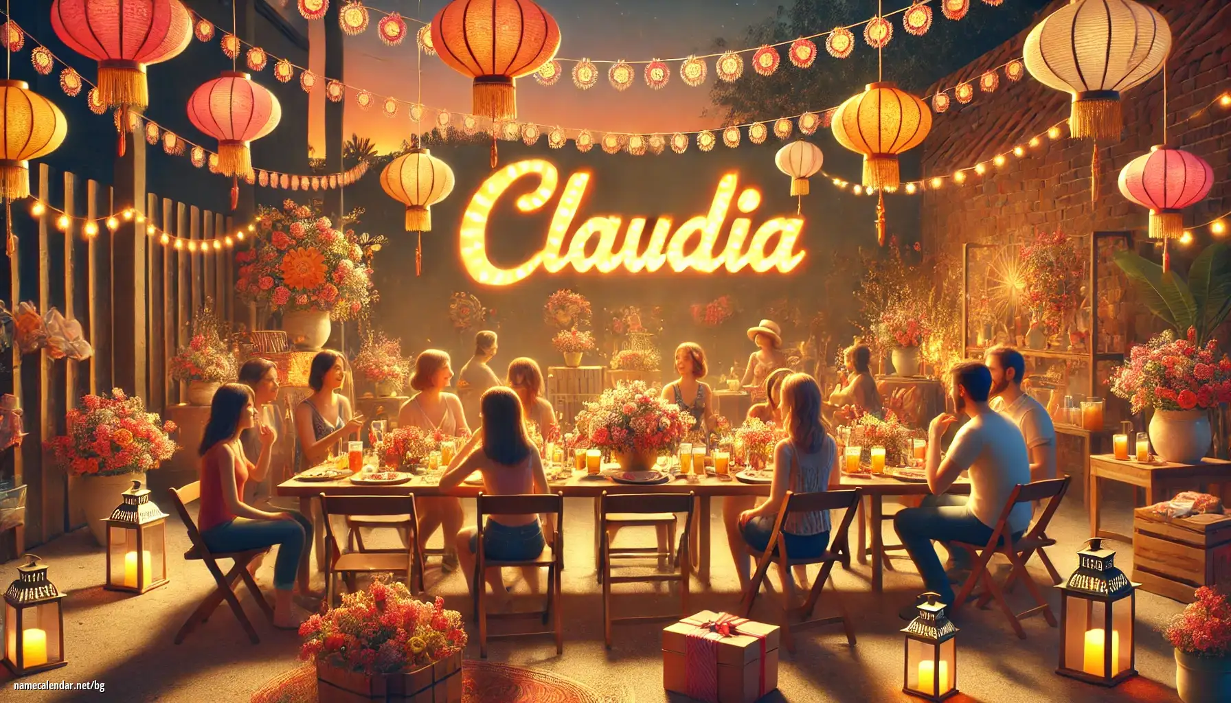 Празнуване на имен ден и име - Claudia