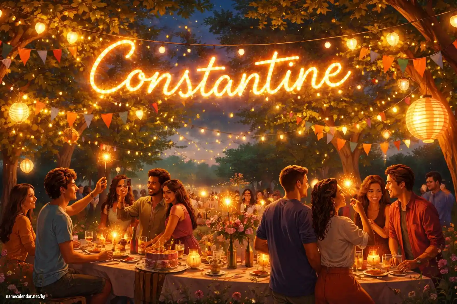 Празнуване на имен ден и име - Constantine