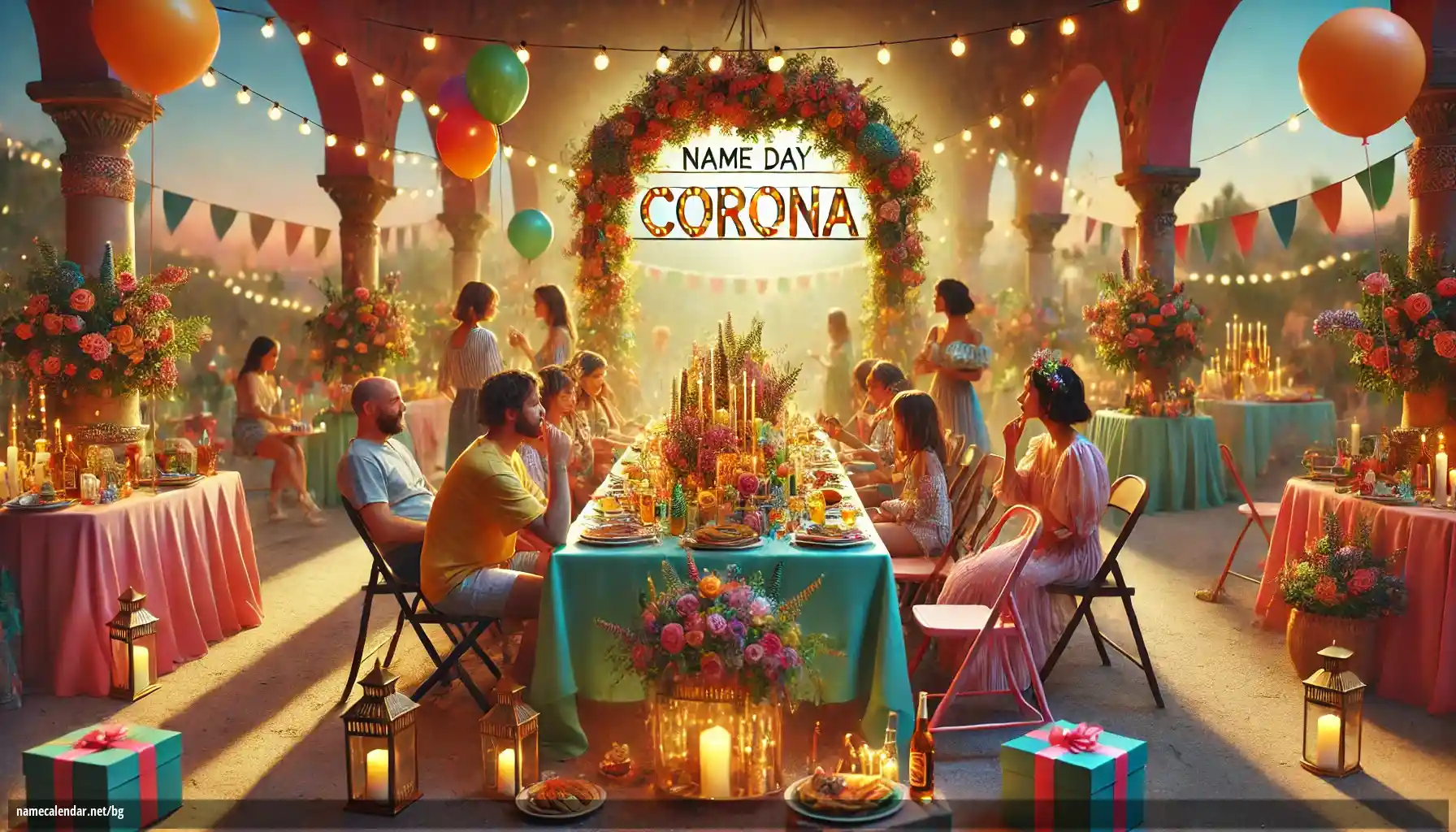 Празнуване на имен ден и име - Corona