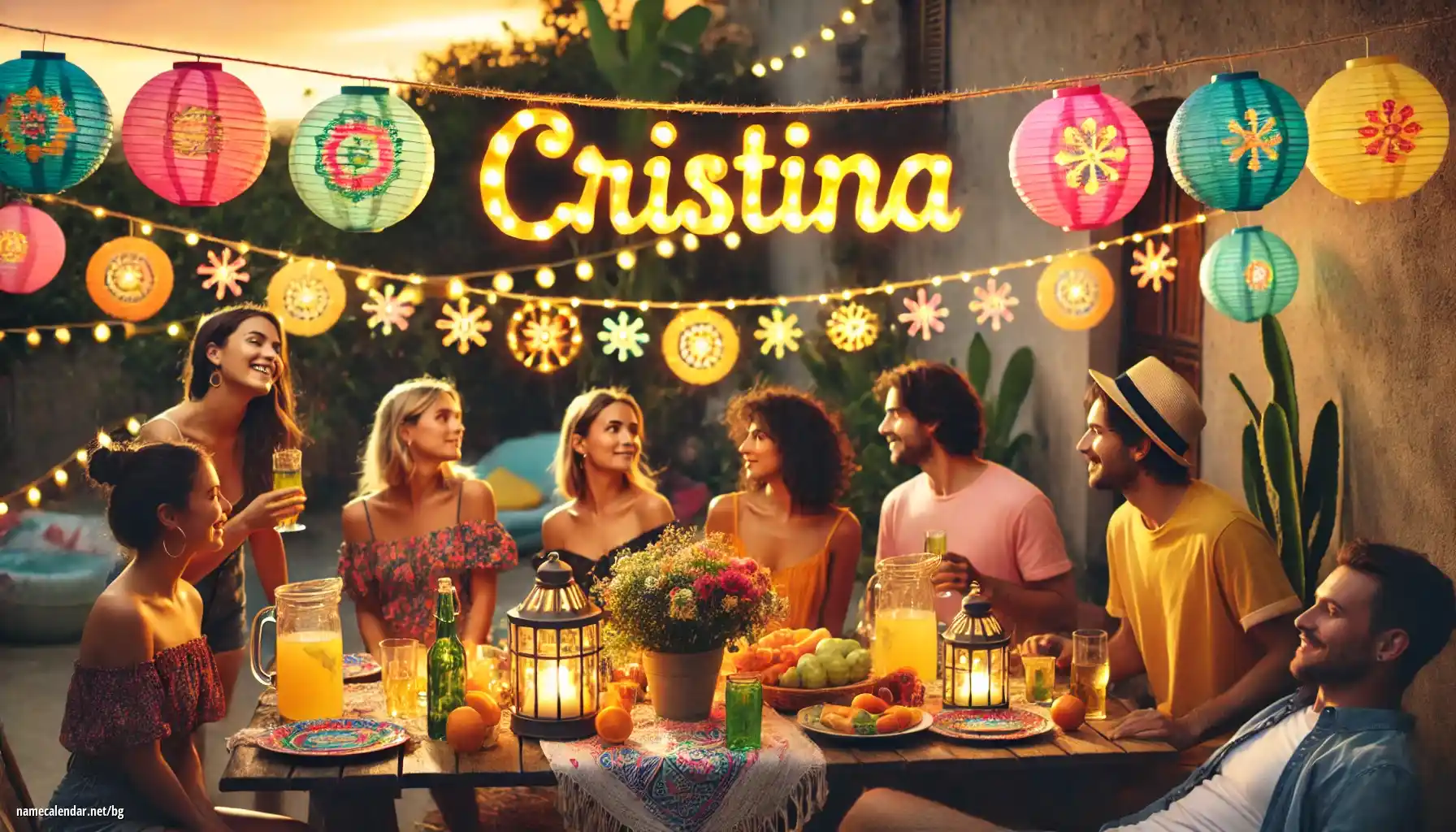 Празнуване на имен ден и име - Cristina