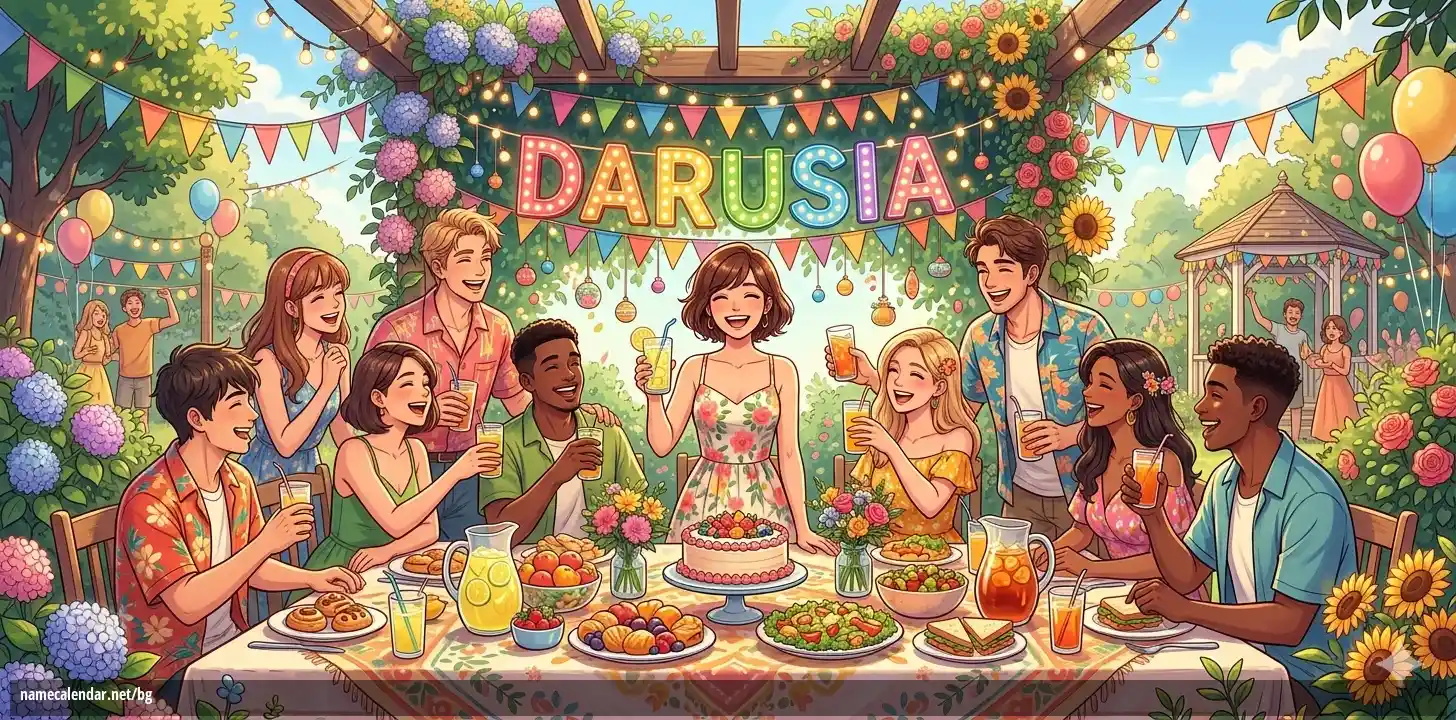 Празнуване на имен ден и име - Darusia