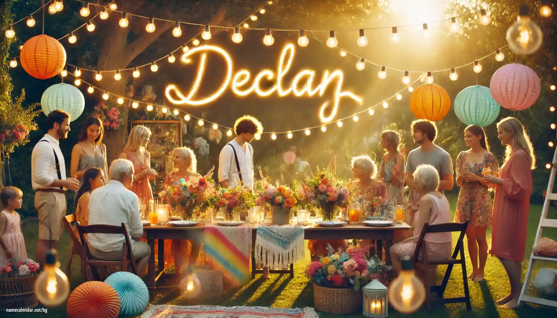 Празнуване на имен ден и име - Declan