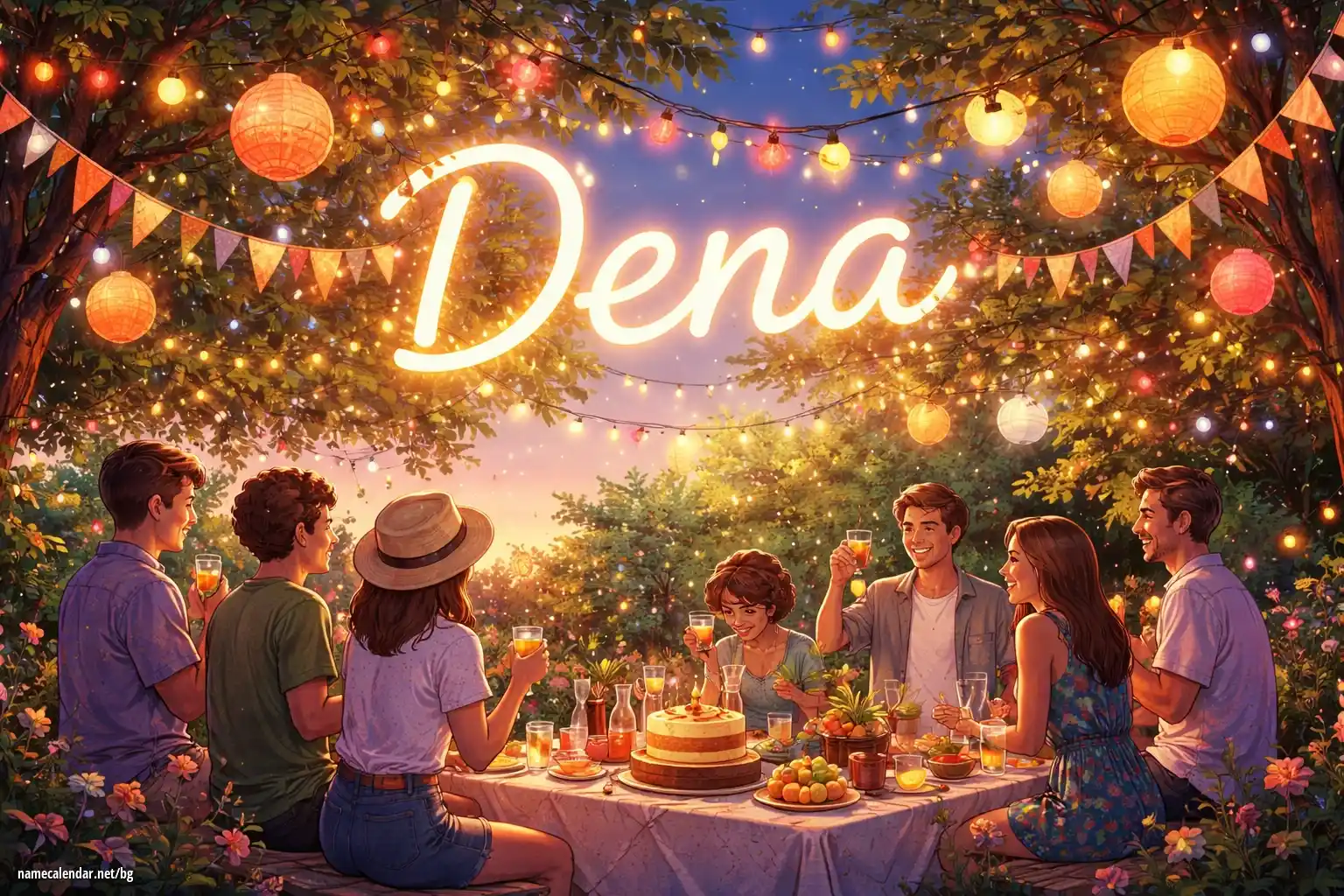 Празнуване на имен ден и име - Dena