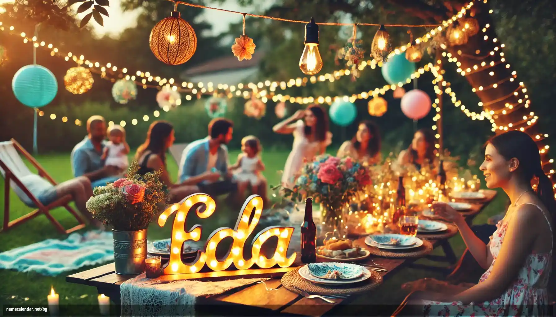 Празнуване на имен ден и име - Eda