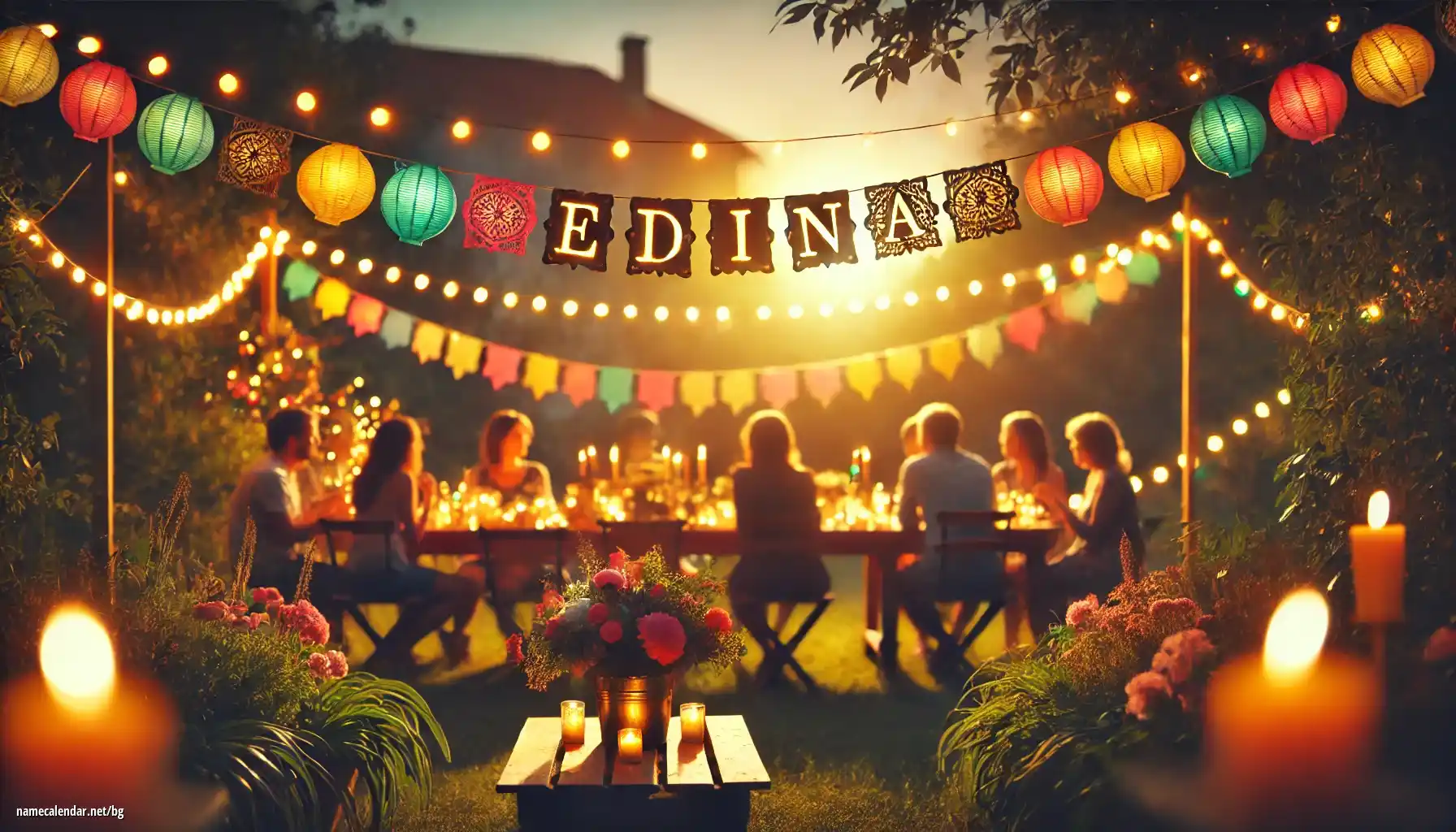 Празнуване на имен ден и име - Edina