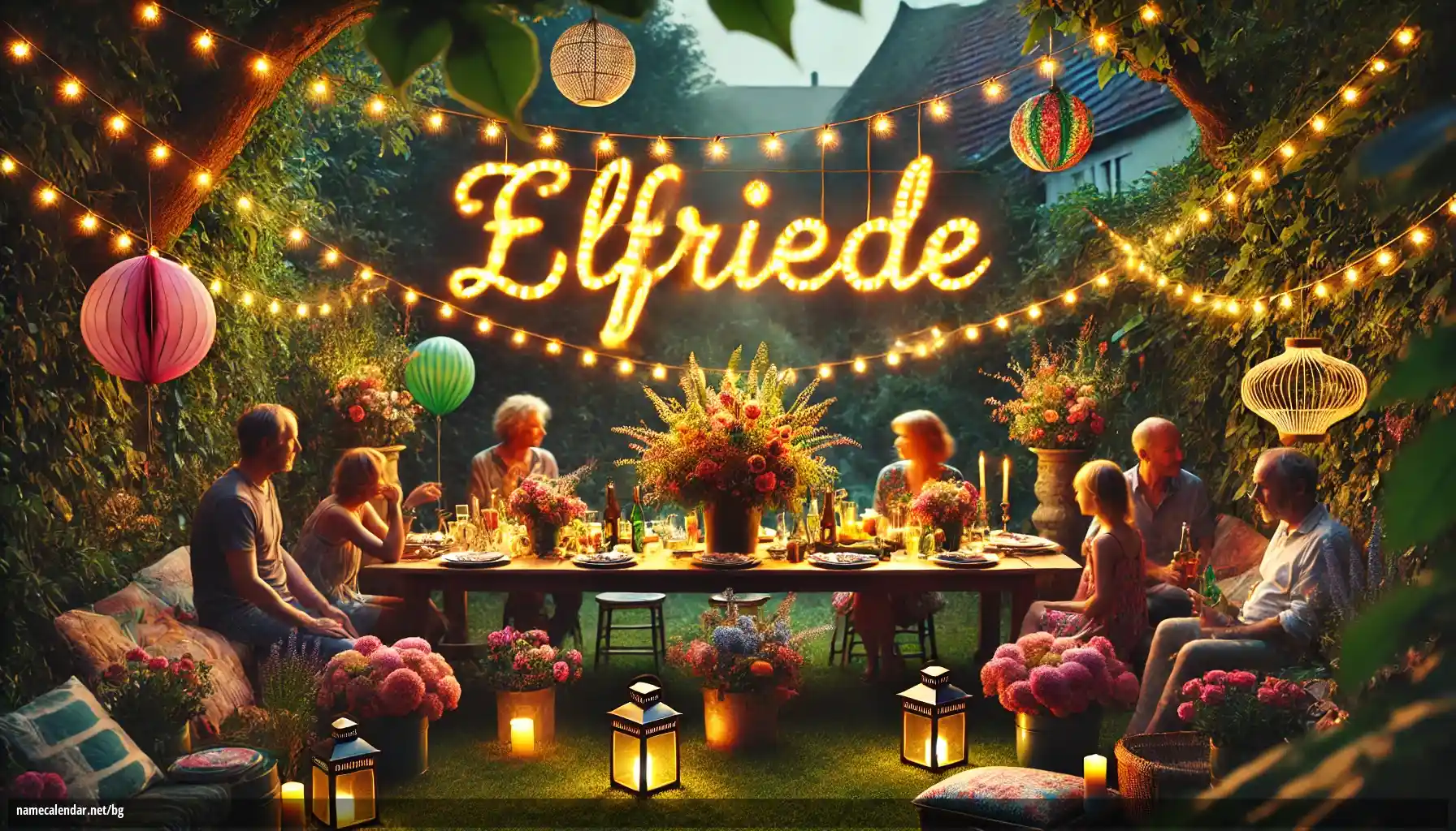 Празнуване на имен ден и име - Elfriede