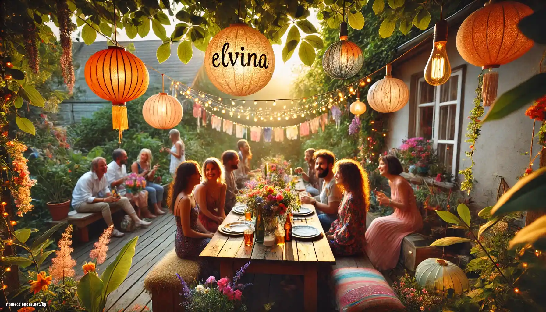 Празнуване на имен ден и име - Elvina