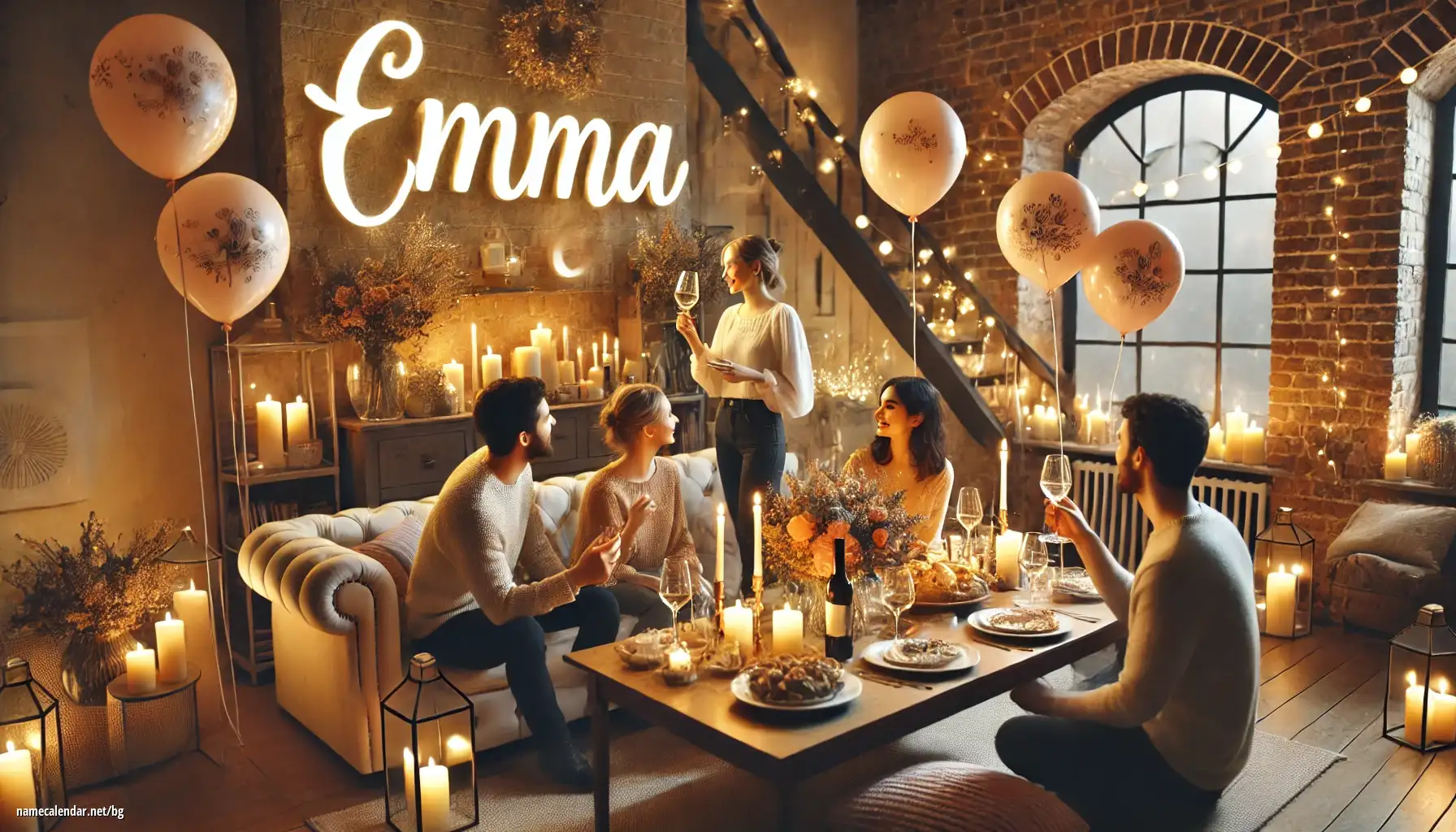 Празнуване на имен ден и име - Emma