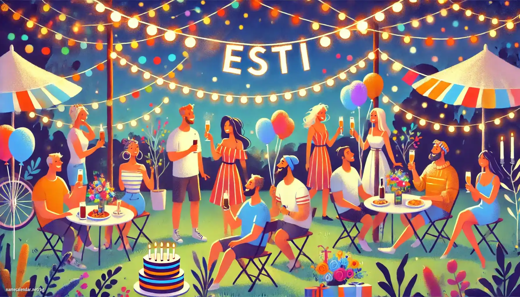 Празнуване на имен ден и име - Esti