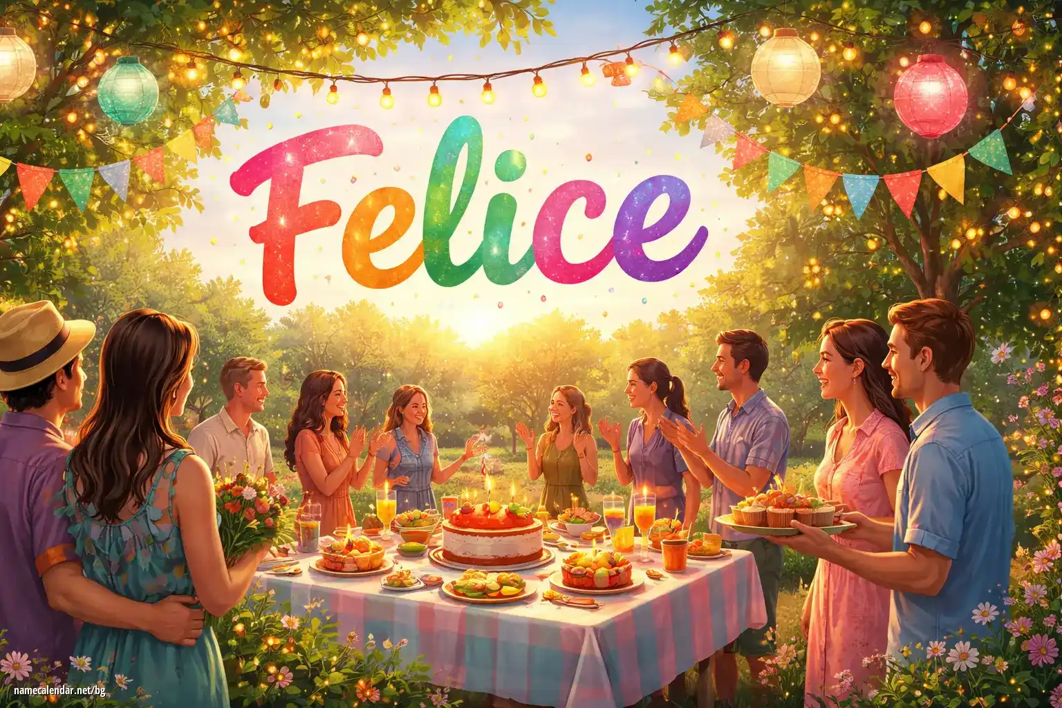 Празнуване на имен ден и име - Felice