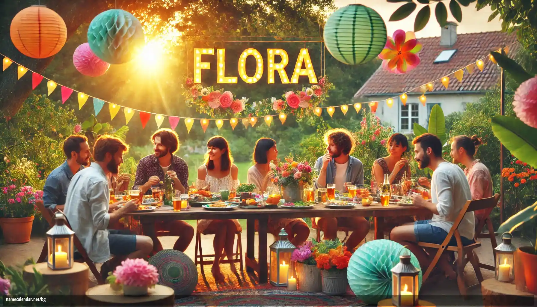 Празнуване на имен ден и име - Flora