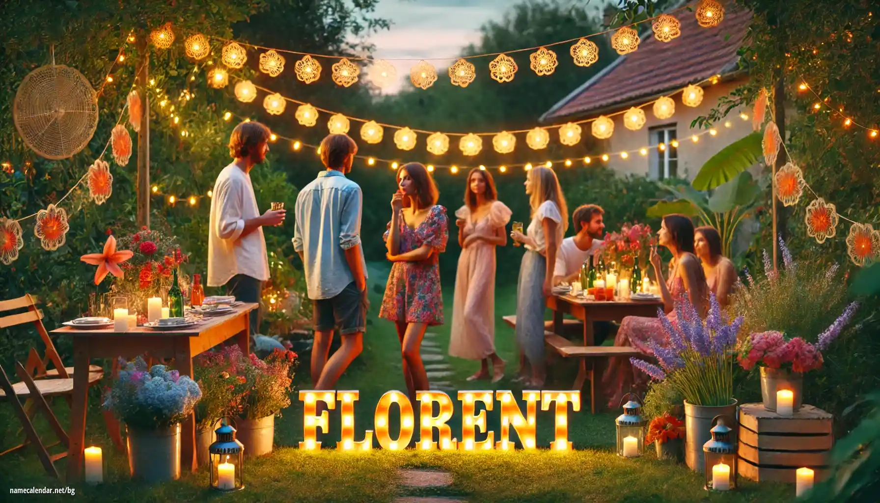 Празнуване на имен ден и име - Florent