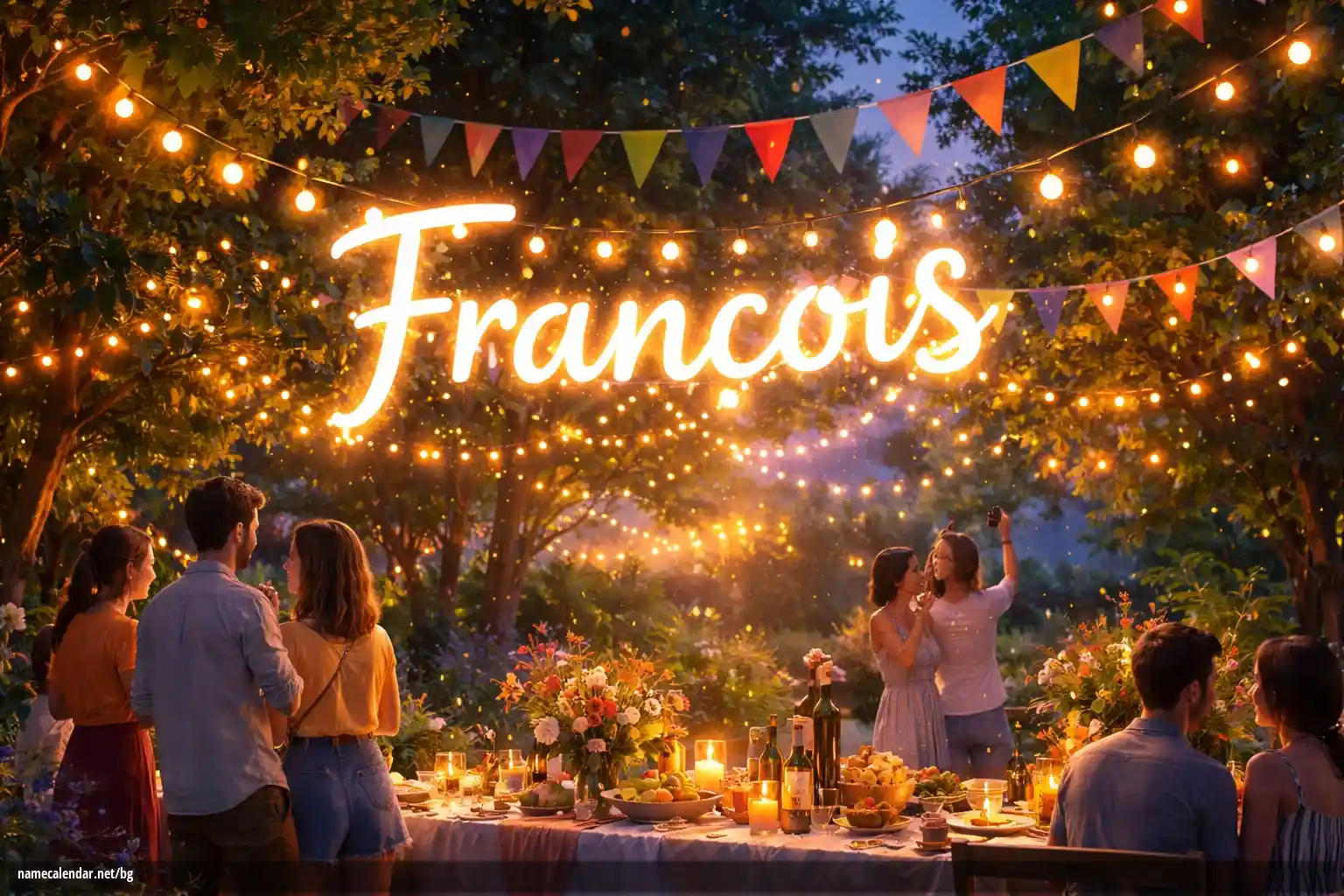 Празнуване на имен ден и име - François