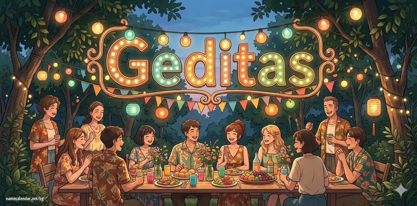 Празнуване на имен ден и име - Geditas