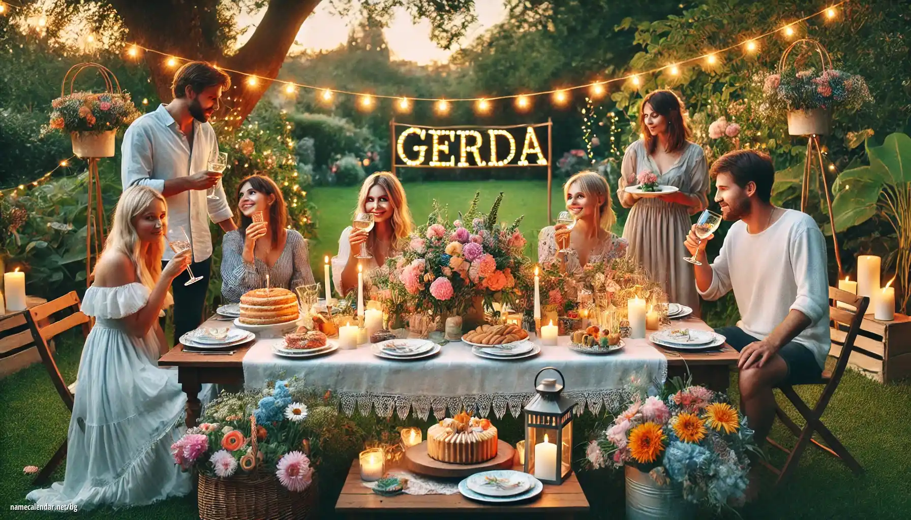 Празнуване на имен ден и име - Gerda