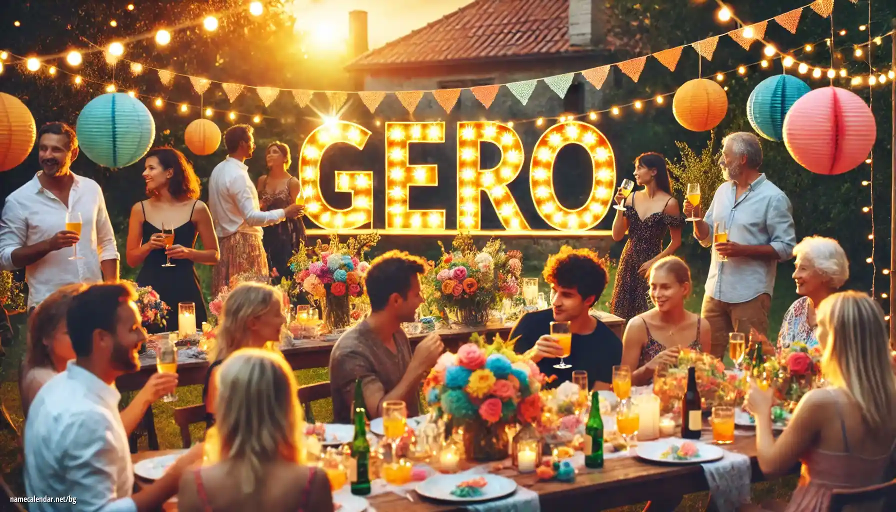 Празнуване на имен ден и име - Gero