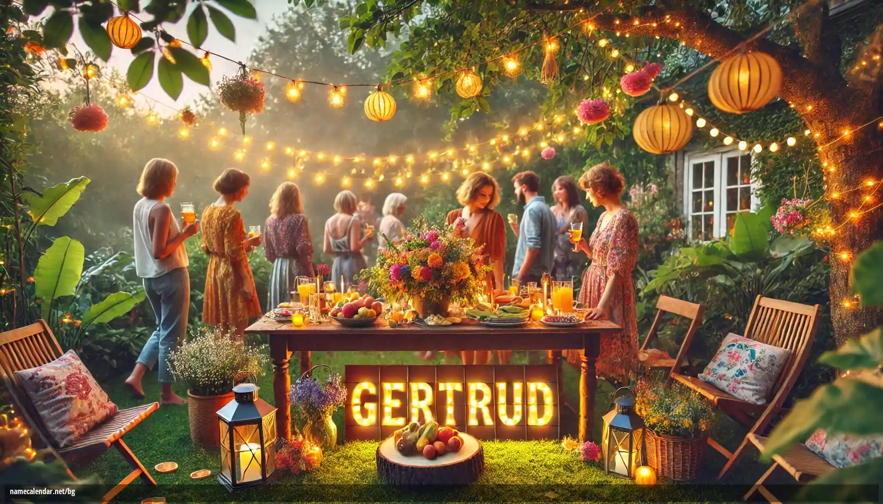 Празнуване на имен ден и име - Gertrud