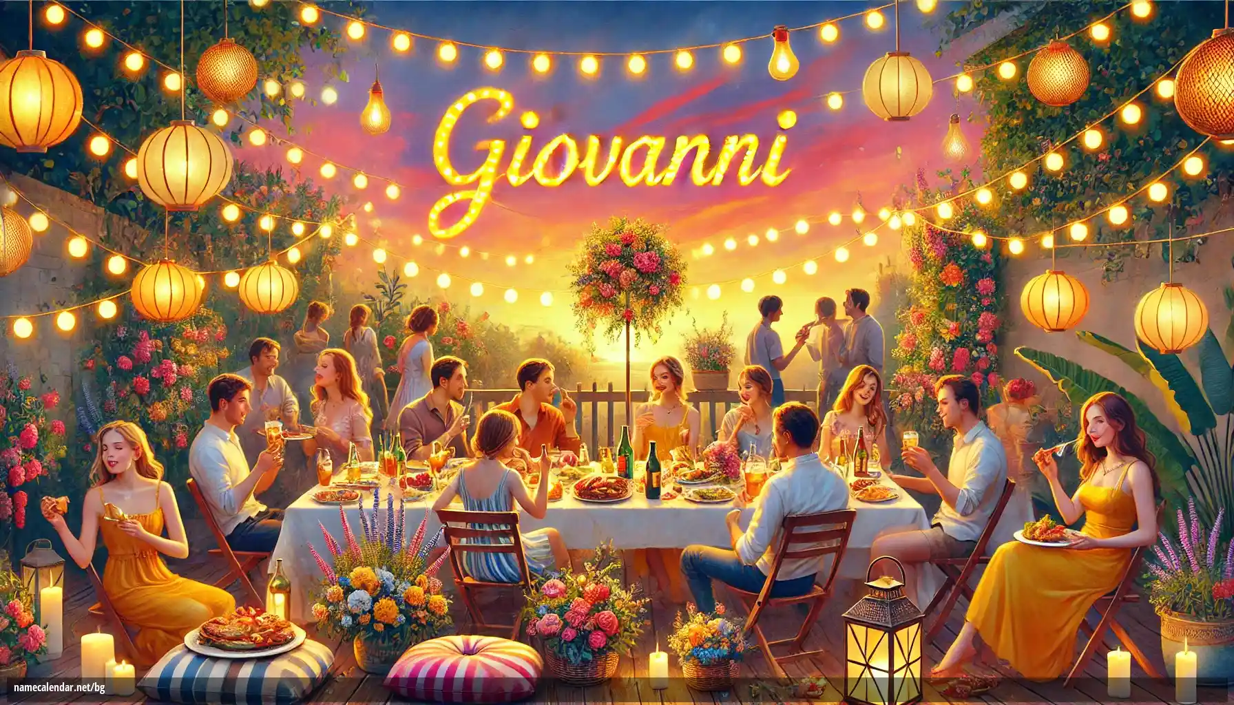 Празнуване на имен ден и име - Giovanni