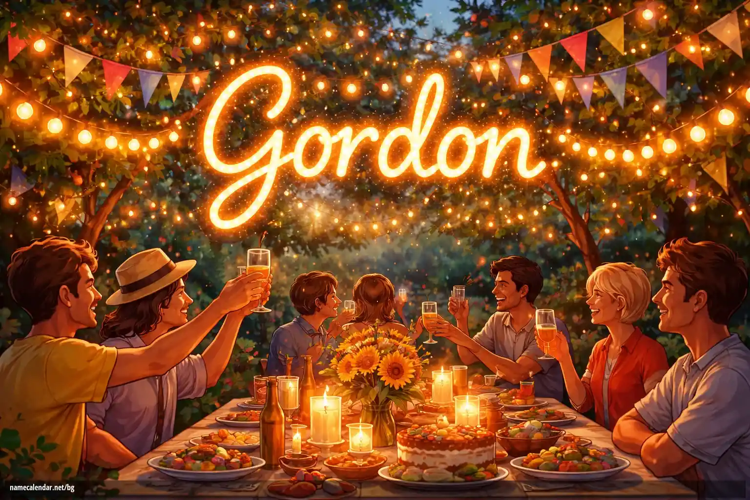 Празнуване на имен ден и име - Gordon