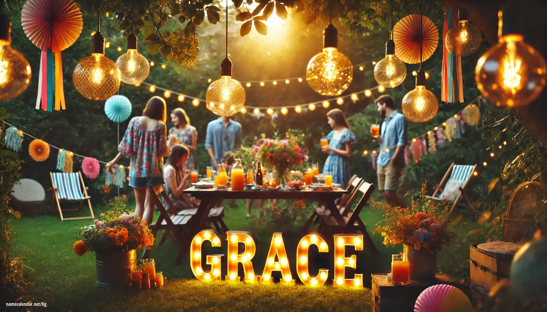 Празнуване на имен ден и име - Grace