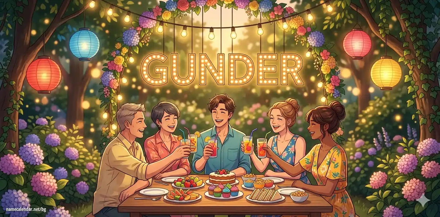 Празнуване на имен ден и име - Gunder