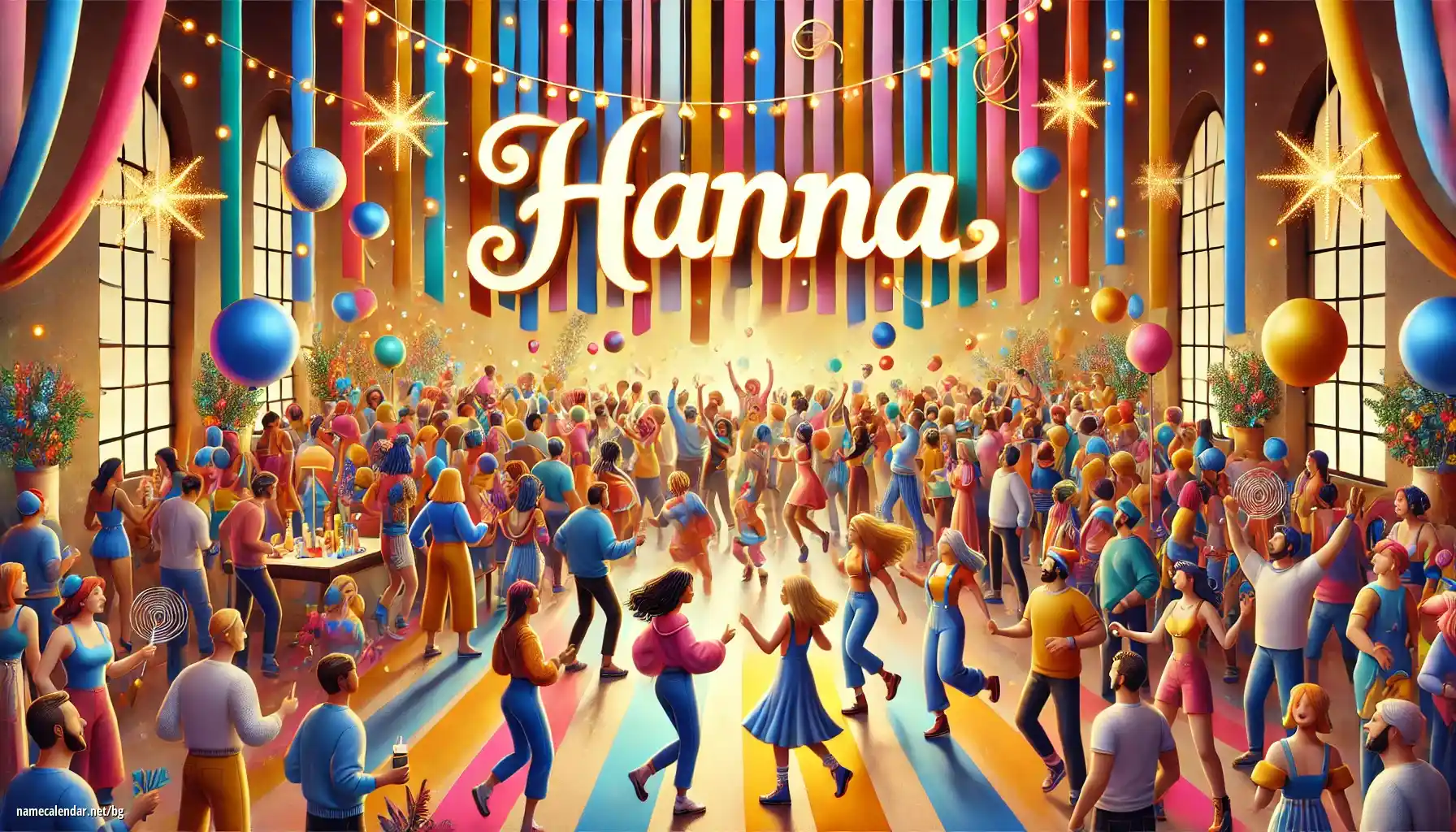 Празнуване на имен ден и име - Hanna