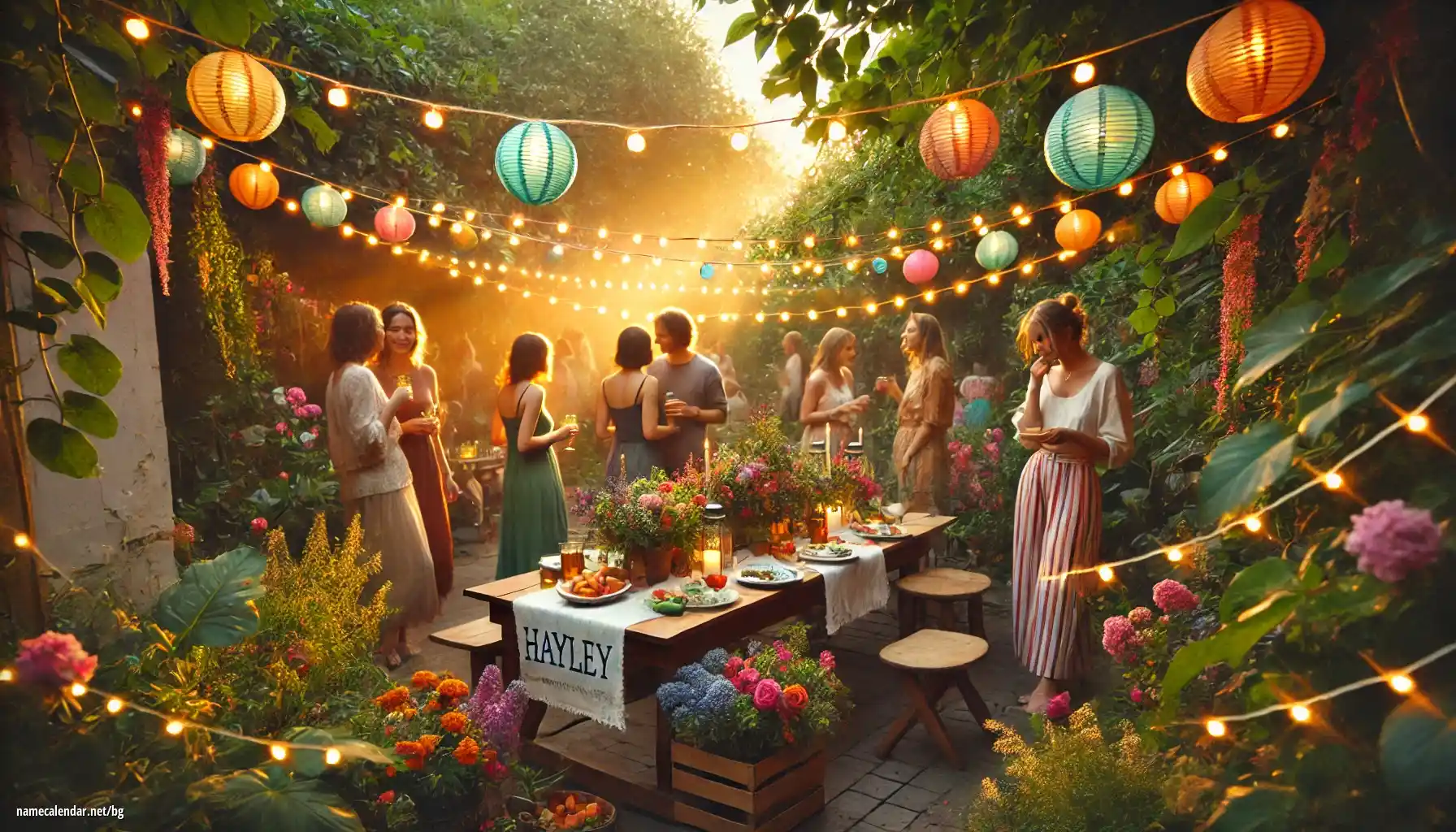 Празнуване на имен ден и име - Hayley